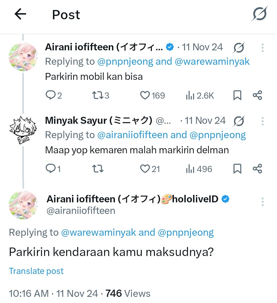 🎨napnap 🔮🧟♀️🦚 (@pnpnjeong) on Twitter photo seru bgt liat bestie dimarahin sama majikannya 😇 (0)
honorary mention ya <a href="/warewaminyak/">Minyak Sayur (ミニャク)</a> wkwk seru bgt liat bestie dimarahin sama majikannya 😇 (0)
honorary mention ya <a href="/warewaminyak/">Minyak Sayur (ミニャク)</a> wkwk