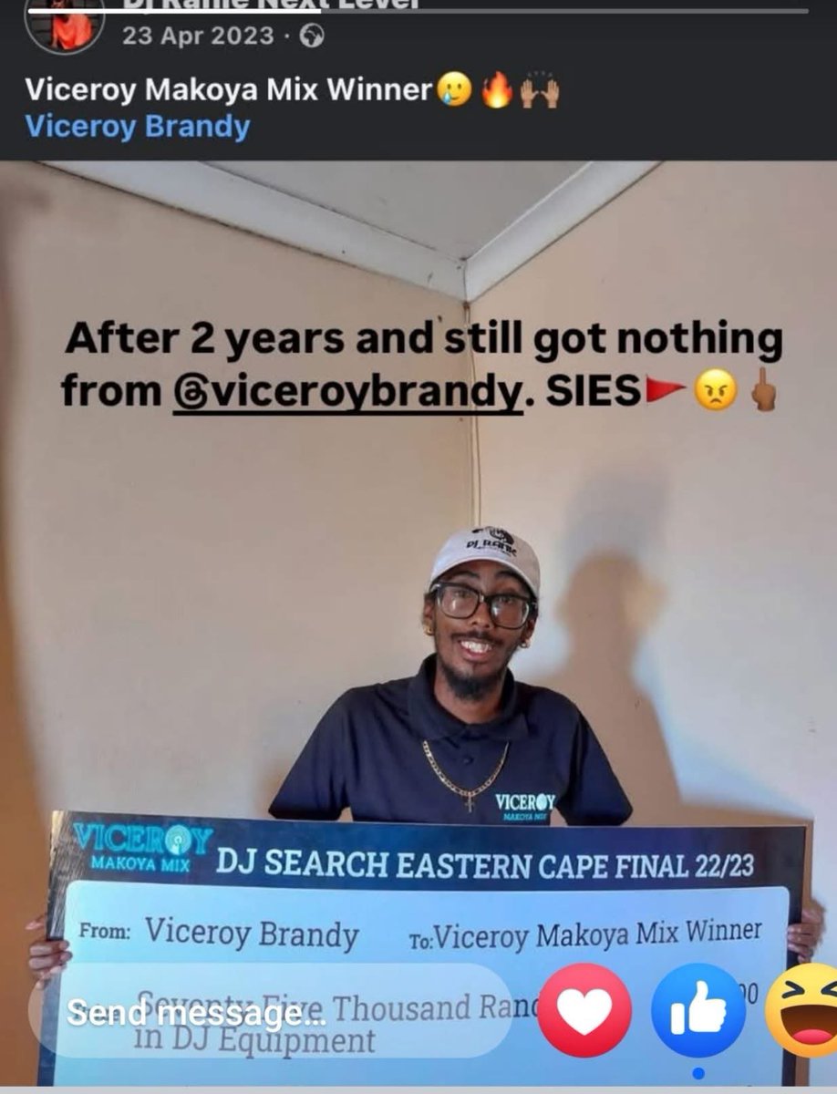 Lesley_Ian's tweet photo. @Viceroy_SA Why sponsor an event, get the publicity and not deliver on your commitments. The brother is still waiting https://t.co/SNbcbS1L6D