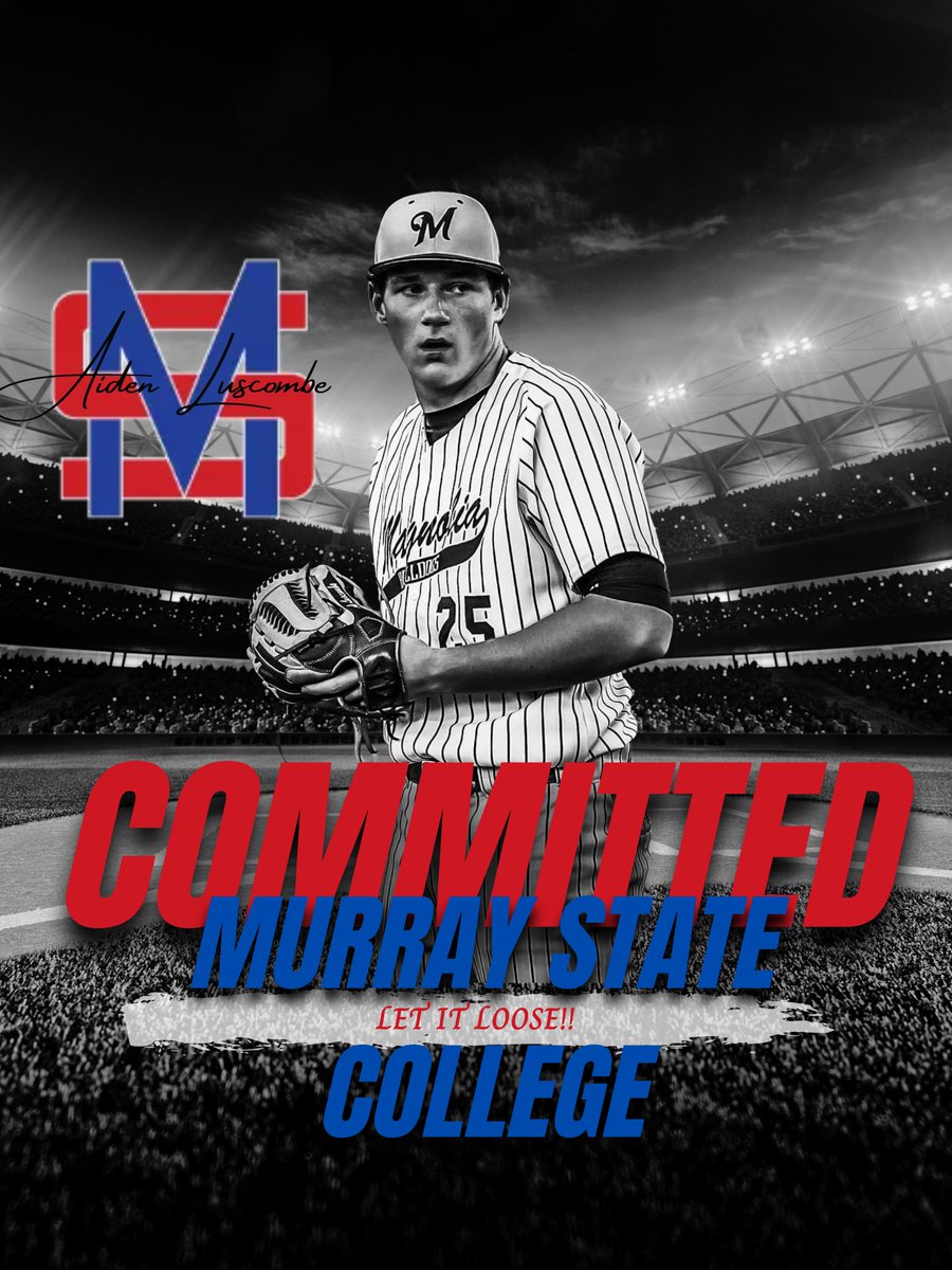 Aiden Luscombe โ25 (@aidenluscombe) on Twitter photo Iโm excited to announce I will be continuing my academic and athletic journey at Murray State College!
Thankful to God, my family, coaches, teammates, and everyone whoโs supported me along the way.
<a href="/_Tim_10/">Tim OโConnor</a> <a href="/sambjorling/">Sam Bjorling</a> <a href="/JustinEclavea/">Justin Eclavea</a> <a href="/TeamHouBaseball/">TeamHoustonBaseball</a> <a href="/MagnoliaBasebal/">Magnolia Baseball</a> Iโm excited to announce I will be continuing my academic and athletic journey at Murray State College!
Thankful to God, my family, coaches, teammates, and everyone whoโs supported me along the way.
<a href="/_Tim_10/">Tim OโConnor</a> <a href="/sambjorling/">Sam Bjorling</a> <a href="/JustinEclavea/">Justin Eclavea</a> <a href="/TeamHouBaseball/">TeamHoustonBaseball</a> <a href="/MagnoliaBasebal/">Magnolia Baseball</a>