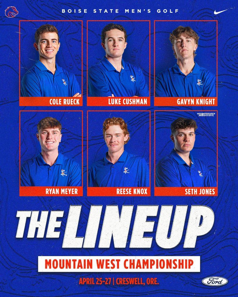 The 2025 Credit Union 1 Mountain West Championship begins… 𝙏𝙤𝙢𝙤𝙧𝙧𝙤𝙬! 

For Day 1, we’re paired with Fresno State and will tee off between 10:30-11:02 a.m. MT! 

#WhatsNext | #BleedBlue