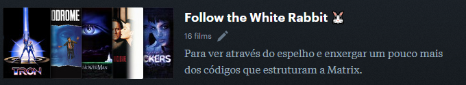 Atomluz's tweet photo. “Follow the White Rabbit 🐰”, my list on @letterboxd: https://t.co/kyqWDTiaMb https://t.co/g10oSsQsmj