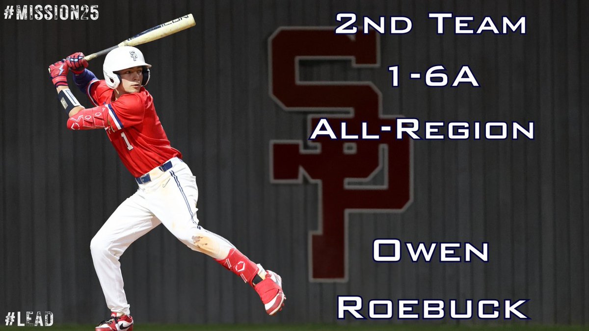 Congratulations to Owen Roebuck on being selected to the 2nd Team 1 6A All-Region Team! #LEAD #Mission25
