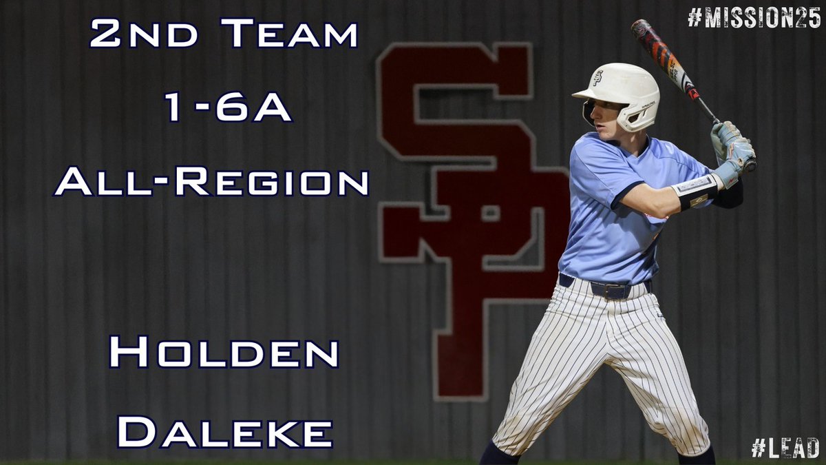 Congratulations to Holden Daleke on being selected to the 2nd Team 1 6A All-Region Team! #LEAD #Mission25