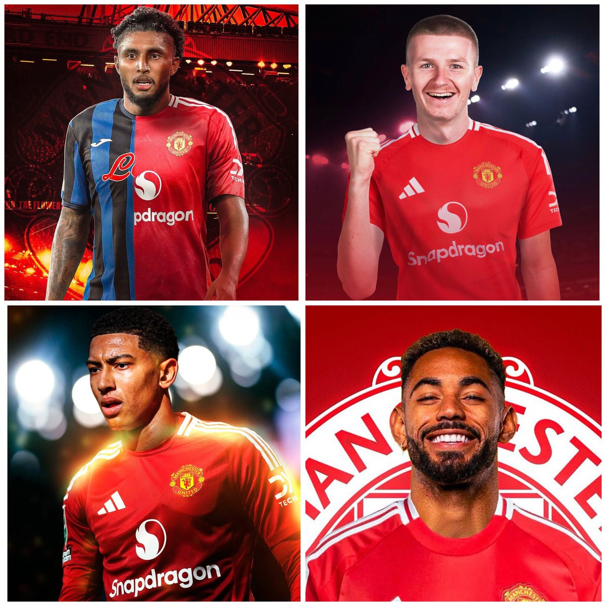 Utd_Forever7's tweet image. IN:
• Matheus Cunha (25) 🇧🇷 🔜✅
• Ederson (25) 🇧🇷 ⏳
• Adam Wharton (21) 🏴 ⏳
• Jobe Bellingham (19) 🏴 ⏳
OUT:
• Christian Eriksen (33) 🇩🇰
• Casemiro (33) 🇧🇷
• Garnacho (20) 🇦🇷
According to reports this are the most likely moves in midfield for United! 🔴 #MUFC