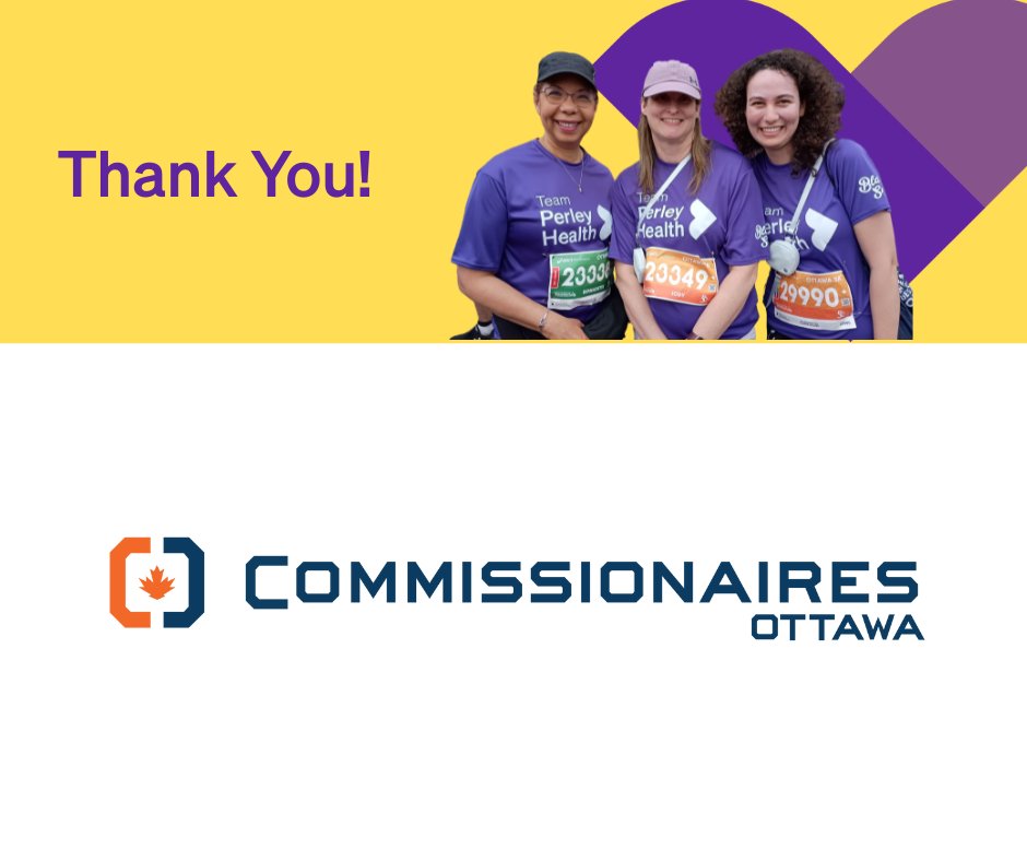 Perley Health (@perleyhealth) on Twitter photo We are so grateful to have <a href="/CmresOttawa/">Commissionaires Ottawa (@CmresOttawa)</a> sponsor Team <a href="/PerleyHealth/">Perley Health</a> in the 2025 Ottawa Race Weekend, continuing their incredible support for another year! 🙏Every gift donated to will be MATCHED, doubling your donation! 💰 Double your impact today: justgiving.com/campaign/team-… We are so grateful to have <a href="/CmresOttawa/">Commissionaires Ottawa (@CmresOttawa)</a> sponsor Team <a href="/PerleyHealth/">Perley Health</a> in the 2025 Ottawa Race Weekend, continuing their incredible support for another year! 🙏Every gift donated to will be MATCHED, doubling your donation! 💰 Double your impact today: justgiving.com/campaign/team-…