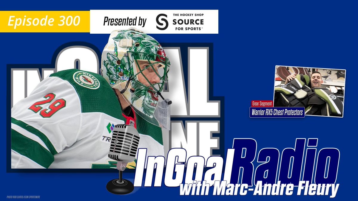 ICYMI, we threw a party 🎉 to celebrate Episode 300 and Marc-Andre Fleury was the  guest of honor on this milestone edition of the InGoal Radio Podcast, presented by <a href="/thsgoal/">The Hockey Shop Goal</a>

Listen: ingoalmag.com/2025/04/23/ing…