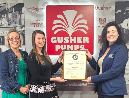 KYCareerCenter's tweet image. Congratulations to Gusher Pumps in Williamstown on the launch of its new Registered Apprenticeship Program for a CNC Operator, a position responsible for the programming, set up and operation of computer numerical control (CNC) machines to create machined components. 1/2