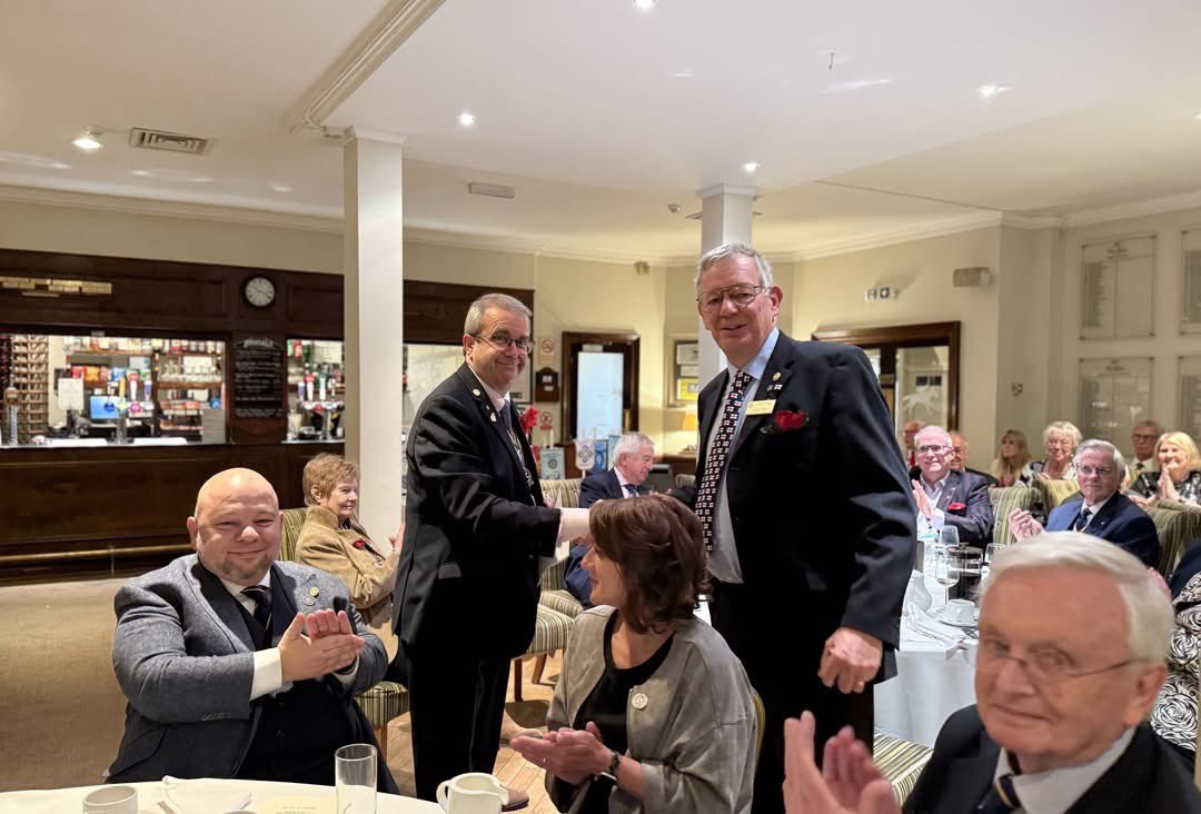 WindsorRotary's tweet photo. Warm congratulations to Bill Parsons, Chris and Jane Davies, and Trevor Morgan for their Paul Harris Fellow recognitions, and to Dragos Carnateanu, who received the Paul Harris Fellow award and the prestigious Rotarian of the Year recognition.
#RotaryClub #PaulHarrisFellow https://t.co/CO9leFsVOi