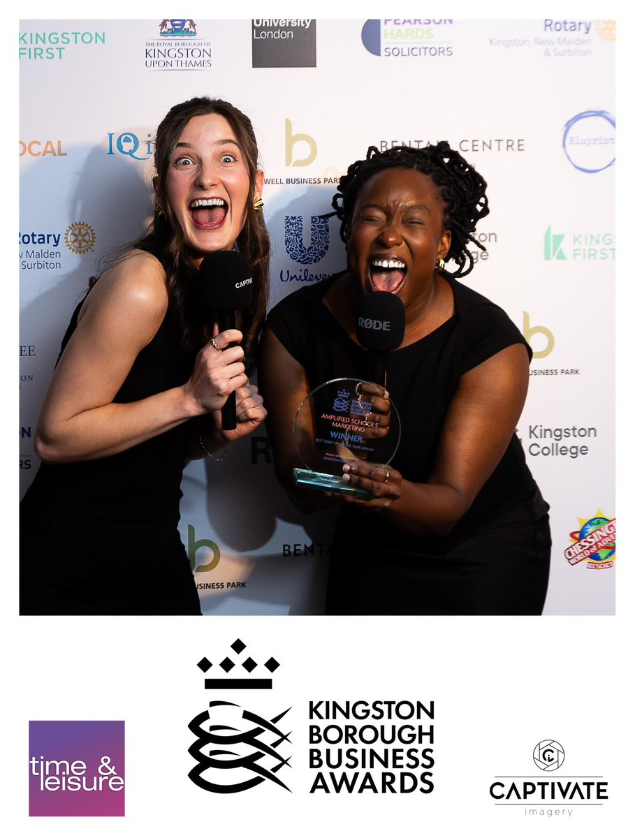The Best Start Up of the Year Award is sponsored by <a href="/KingstonUni/">Kingston University</a> and celebrates a start up who are truly making waves. This one goes to <a href="/AmplifiEDSchs/">AmplifiED Schools</a> who provide tailored marketing solutions and creative display services that help schools stand out. #KBBA