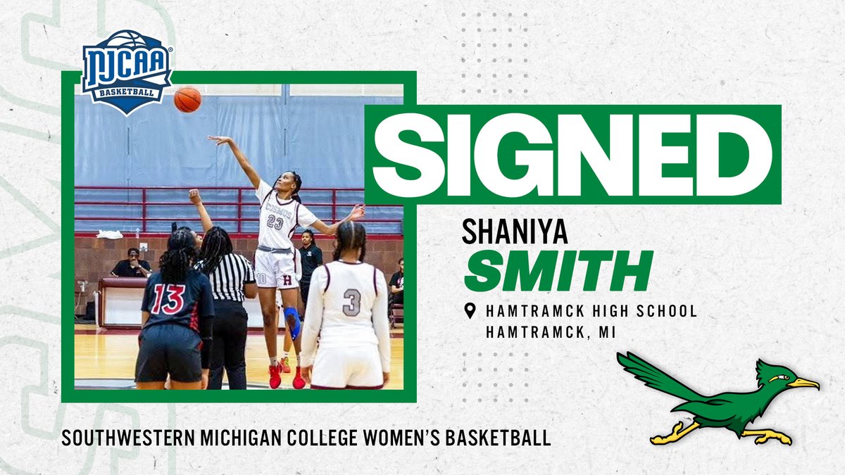 Excited that Shaniya Smith of Hamtramck High School has signed with SMC WBB...WELCOME and CONGRATS, Shaniya!

Coach Jenkins said that “Shaniya has length with raw talent and can guard multiple positions.”

#Dominate #FastAndFierce #RunAsOne #WeAreSMC