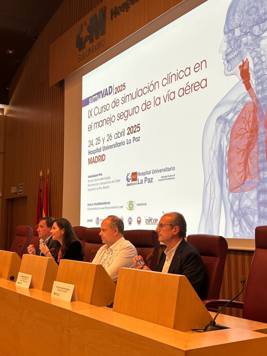 JG_Anestesia's tweet photo. ¡Hoy es un día de orgullo y alegría al inaugurar #SIMUVAD como presidente de @sedar_es!
Curso referente en formación y manejo experto de la VAD, pilar en la seguridad del paciente.
¡Anestesiología salvando vidas! 🚀👏💙
#orgullodeseranestesista https://t.co/VQW87bUXXj