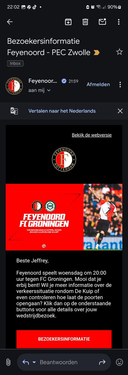 D___Jeff's tweet photo. @VraagFeyenoord volgens mij is iemand toe aan zijn/haar bed😅 https://t.co/Y2FayeFuOd