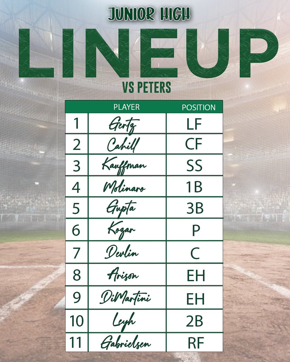 SFLionsBaseball's tweet photo. JUNIOR HIGH GAMEDAY‼️ Today, Junior High will play Peter’s HOME at 4:45. KOZAR ON THE MOUND. Come support or stay tuned on Gamechanger for live updates!⚾️🔥 #SFLIONPRIDE #SFFAMILY https://t.co/MDvKn2bbJT