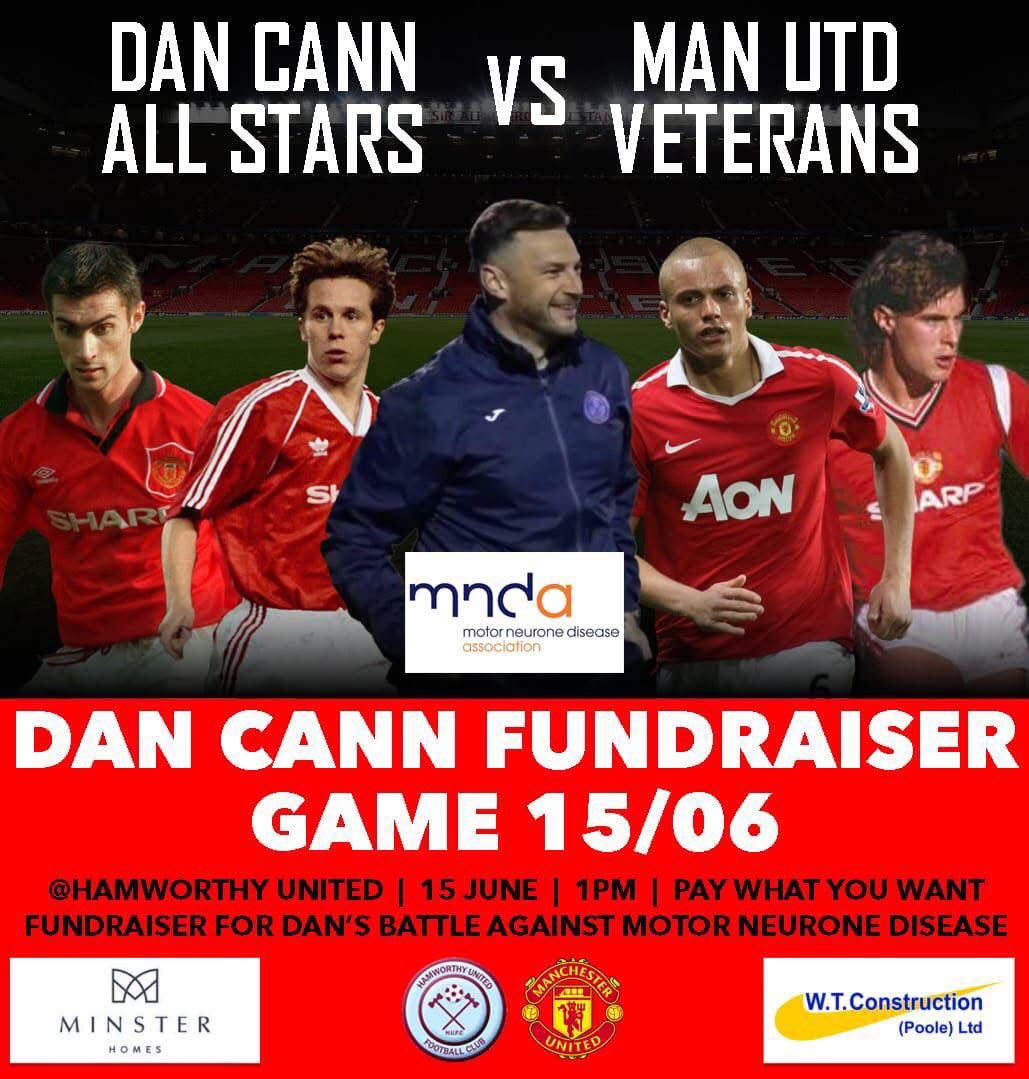 ‼️MAJOR ANNOUNCEMENT‼️

A date for your diaries as Dan Cann All Stars will face Man Utd Veterans on 15th June at 1pm in aid of Dan’s fundraiser linked below. 

justgiving.com/crowdfunding/s…