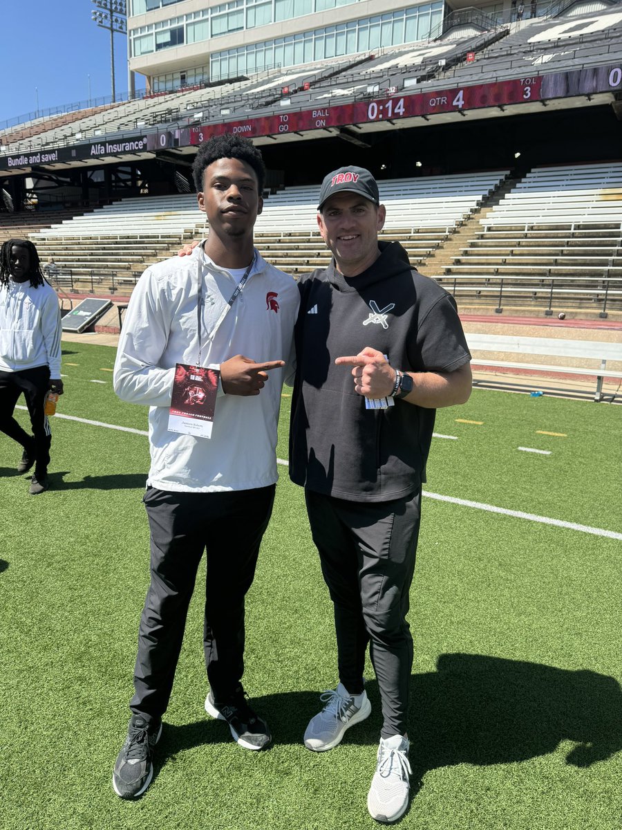 Jamison Roberts 2027 QB 🏈 (@jamisoneroberts) on Twitter photo Blessed to receive my first D1 offer from Troy University 🏈 ⚔️ <a href="/KenSignoretti/">Ken Signoretti</a> <a href="/CoachJMann919/">Justin Manning</a> <a href="/tjkelly17/">Jeff Kelly</a> <a href="/troy_report/">TroyReport</a> <a href="/TroyTrojansFB/">Troy Trojans Football 8x⚔️</a> <a href="/ScoutFball/">Larry Rudolph</a> <a href="/PRIMEDEVELOP251/">PRIME DEVELOPMENT</a> <a href="/QBC_Mobile/">QB Country - Mobile, Al</a> <a href="/GeradParker1/">Gerad Parker</a> Blessed to receive my first D1 offer from Troy University 🏈 ⚔️ <a href="/KenSignoretti/">Ken Signoretti</a> <a href="/CoachJMann919/">Justin Manning</a> <a href="/tjkelly17/">Jeff Kelly</a> <a href="/troy_report/">TroyReport</a> <a href="/TroyTrojansFB/">Troy Trojans Football 8x⚔️</a> <a href="/ScoutFball/">Larry Rudolph</a> <a href="/PRIMEDEVELOP251/">PRIME DEVELOPMENT</a> <a href="/QBC_Mobile/">QB Country - Mobile, Al</a> <a href="/GeradParker1/">Gerad Parker</a>