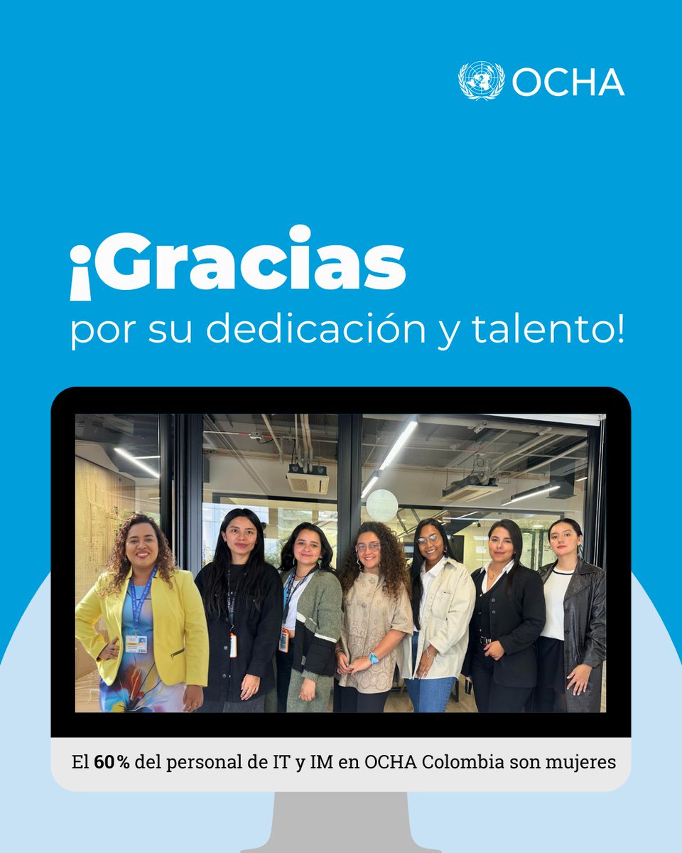 Hoy, en el Día Internacional de las Niñas y Mujeres en las TIC, celebramos el liderazgo y la participación de las mujeres en el futuro digital. Reconocemos a nuestro equipo de talentosas mujeres en gestión de información y análisis de datos. 
#GirlsInICT