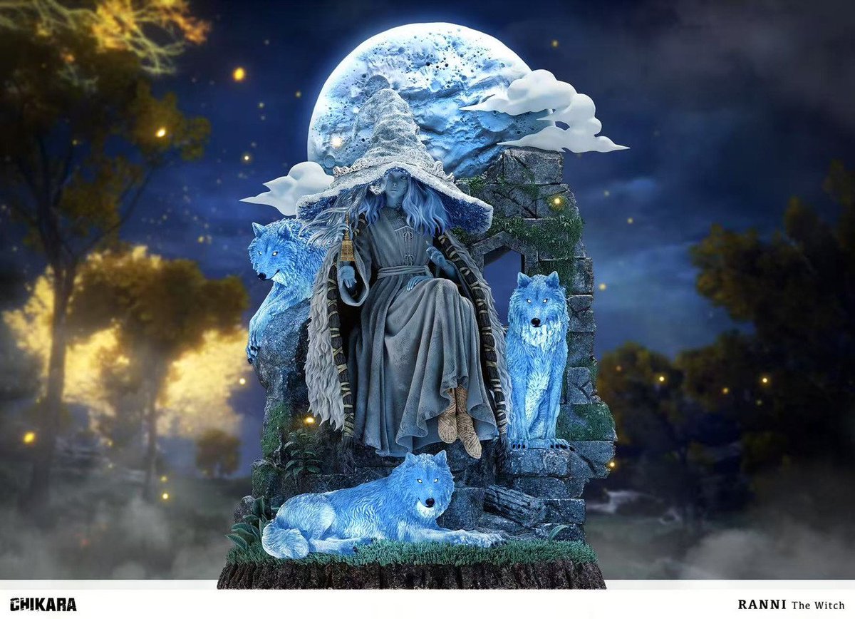 paintingwinter_'s tweet photo. This Ranni statue is so beautiful 💙💙 https://t.co/raXwzDZTHB
