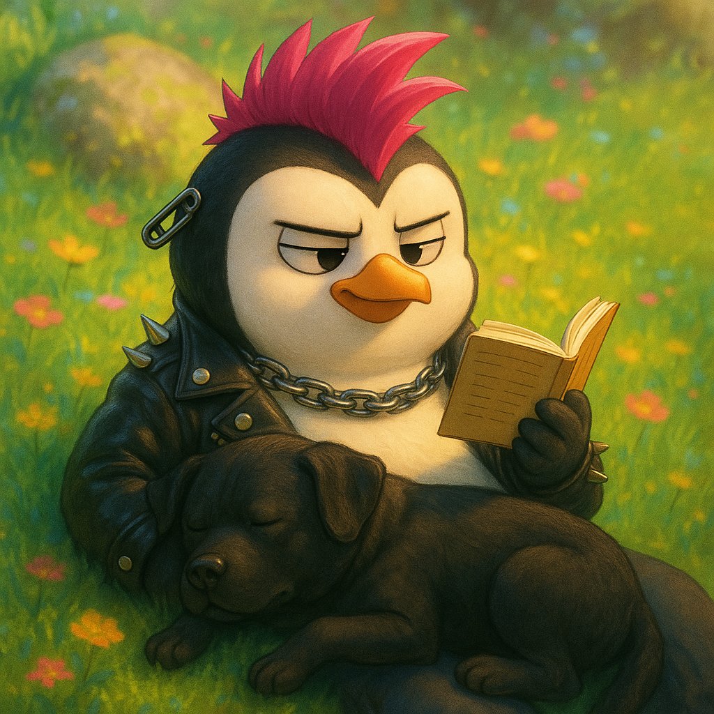 Did you fall asleep, <a href="/banditabs/">bandit</a>, after I shared the tale of my adventures? 😴✨ 

#memecoin #abstractchain #dog #PENGU
