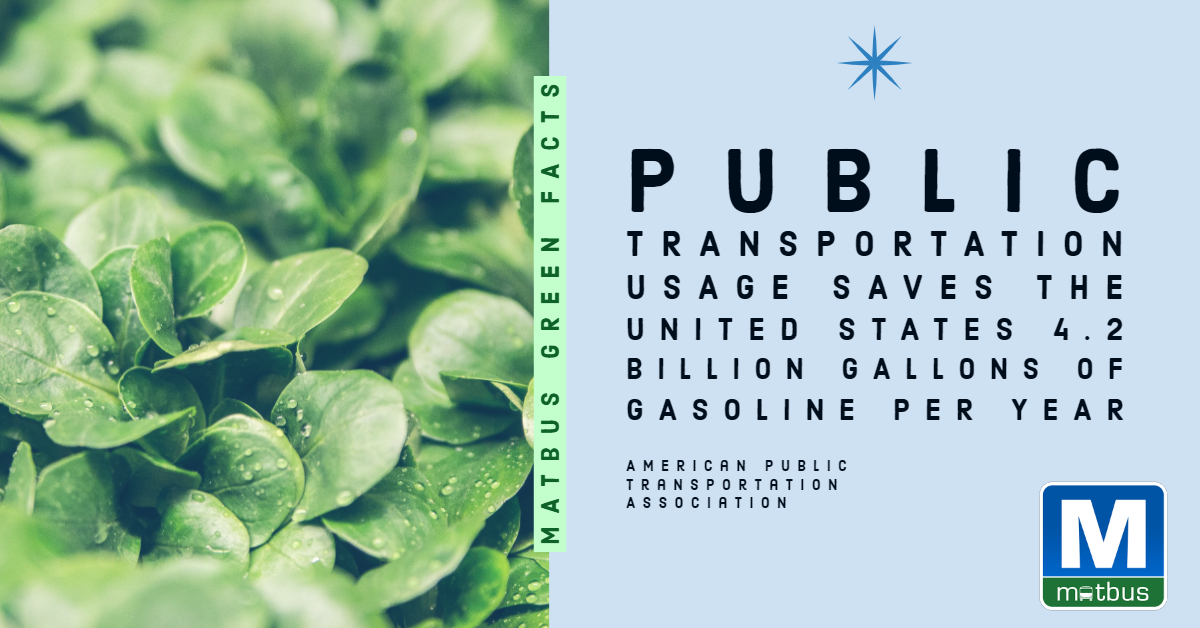 Looking to reduce your costs at the gas pump? ⛽ Try replacing one of your usual car trips with MATBUS!