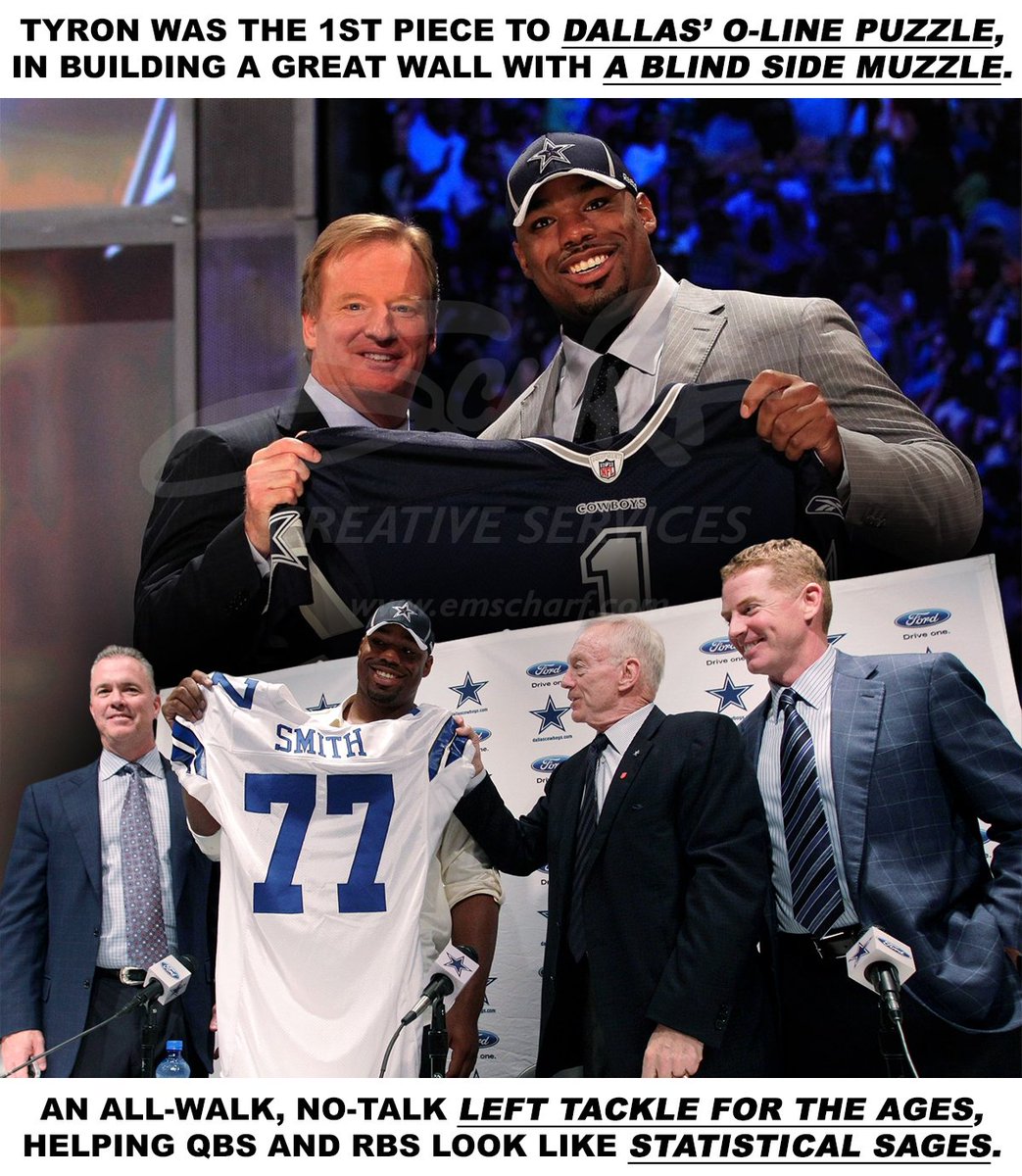 emscharf's tweet image. "BONUS" Comment: YEAH, #TheTorturedCowboysFan IS going to be #THATguy to REMIND how teams ALMOST ALWAYS have to work #FromTheInsideOut to construct and refine an offense that can REALLY FLY. Absent a solid o-line, many a QB (from limited to Houdini) are left on the vine to die.