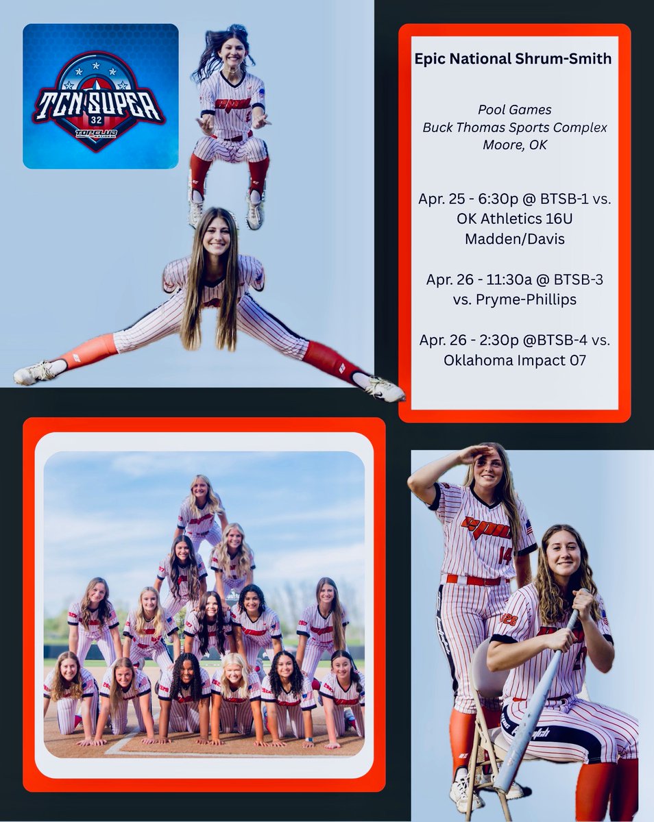 Getting back on the dirt this weekend in moore!!! <a href="/coach_moralez/">Coach Moralez</a> <a href="/CoachAnthony31/">Anthony Whisenhunt</a> <a href="/CoachChrismavs/">Chris Townsend</a> <a href="/ocu_softball/">Oklahoma City University Softball</a> <a href="/TulsaSoftball/">Tulsa Softball</a> <a href="/BayMcKittrick/">Bailey McKittrick</a> <a href="/ShaleeRodriguez/">Shalee Rodriguez</a> @edmondcoach5