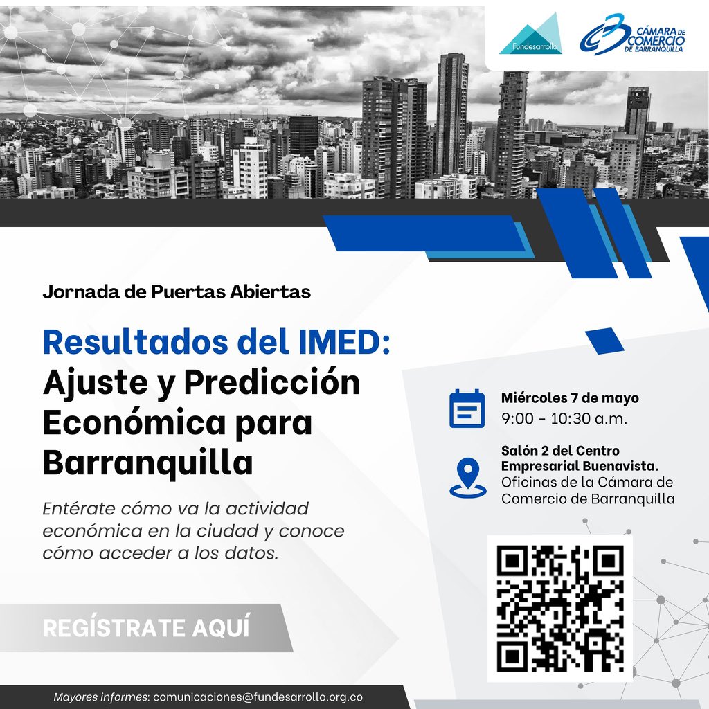 📊 ¿Sabes cómo medimos la actividad económica de Barranquilla?

Acompáñanos en nuestra jornada de puertas abiertas y conoce la nueva metodología del Índice Mensual Económico Distrital - IMED.

Inscríbete aquí: forms.office.com/r/KesP57p0dh