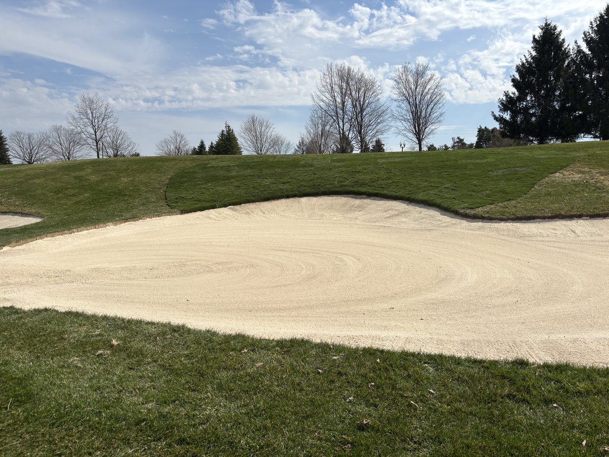 Big thank you to Don Robb who came in and helped us fix up a severely damaged bunker from a heavy rain event this spring.