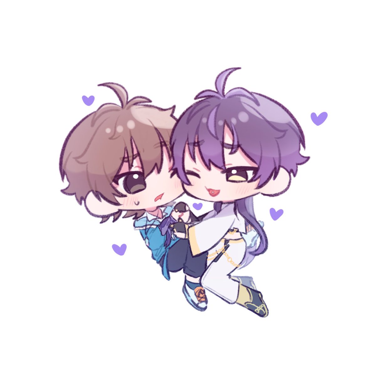 tpp_888's tweet image. むぎゅむぎゅ💜🤎