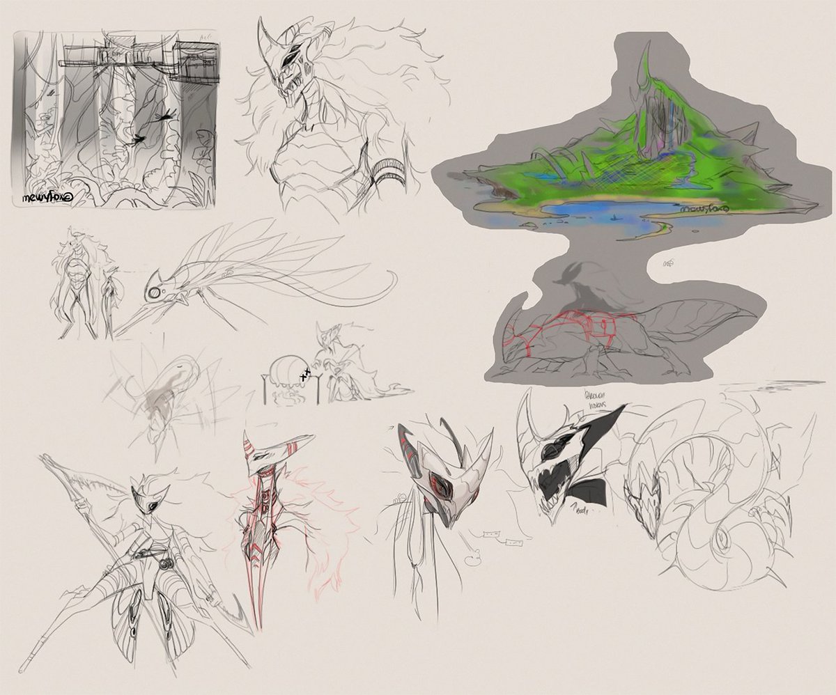 ONE of my old Bug au.... Yes, I like to draw with a 1-pixel brush. 🐞