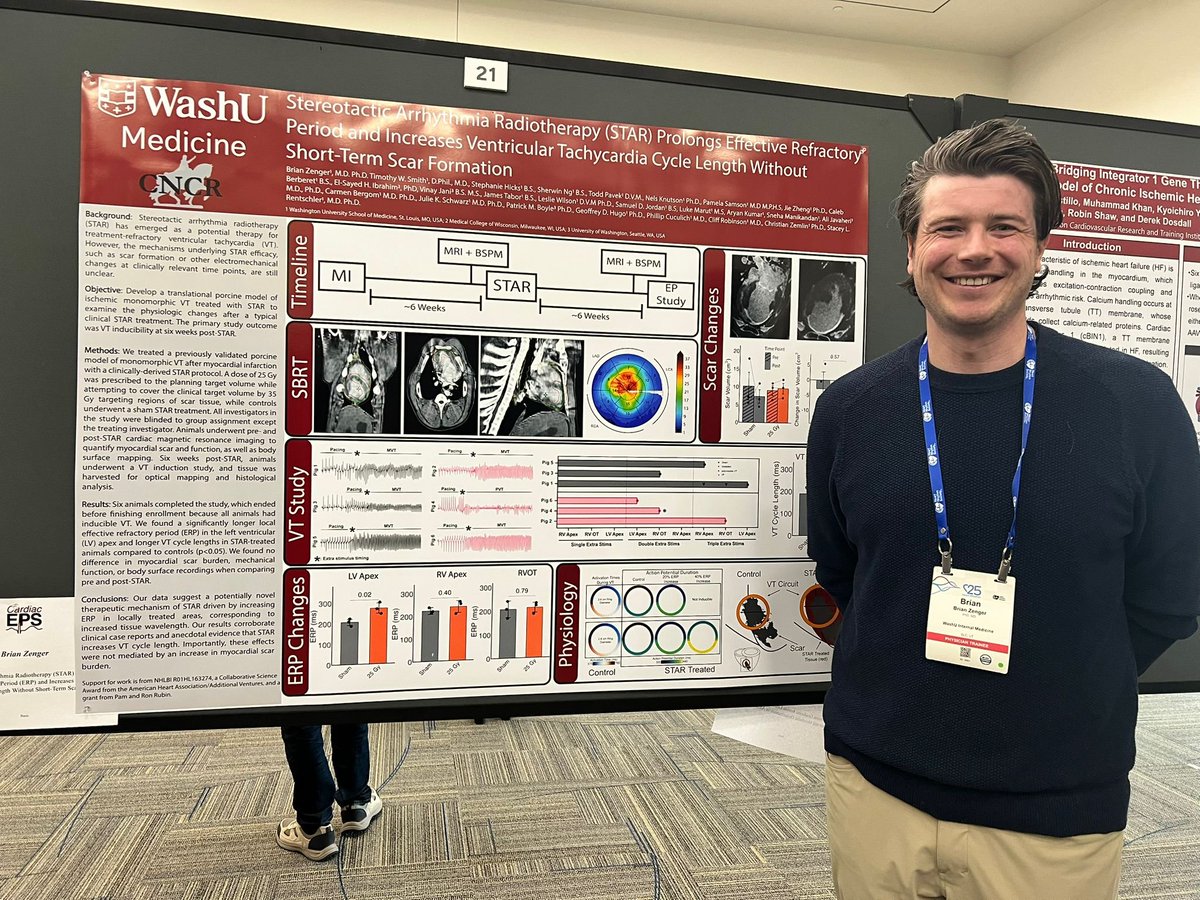 Brototo Deb (Brodie), MD, MIDS (@brototod) on Twitter photo .<a href="/brianzenger/">Brian Zenger</a> provides further mechanistic insights into effects of #radiotherapy on #VT.
- cc <a href="/RentschlerLab/">Stacey Rentschler Lab @ WUSTL</a> <a href="/DoctorPhillEP/">Phillip Cuculich, MD</a>
#HRS2025
#EPeeps
#Cardiotwitter
#2025Pacesetter .<a href="/brianzenger/">Brian Zenger</a> provides further mechanistic insights into effects of #radiotherapy on #VT.
- cc <a href="/RentschlerLab/">Stacey Rentschler Lab @ WUSTL</a> <a href="/DoctorPhillEP/">Phillip Cuculich, MD</a>
#HRS2025
#EPeeps
#Cardiotwitter
#2025Pacesetter