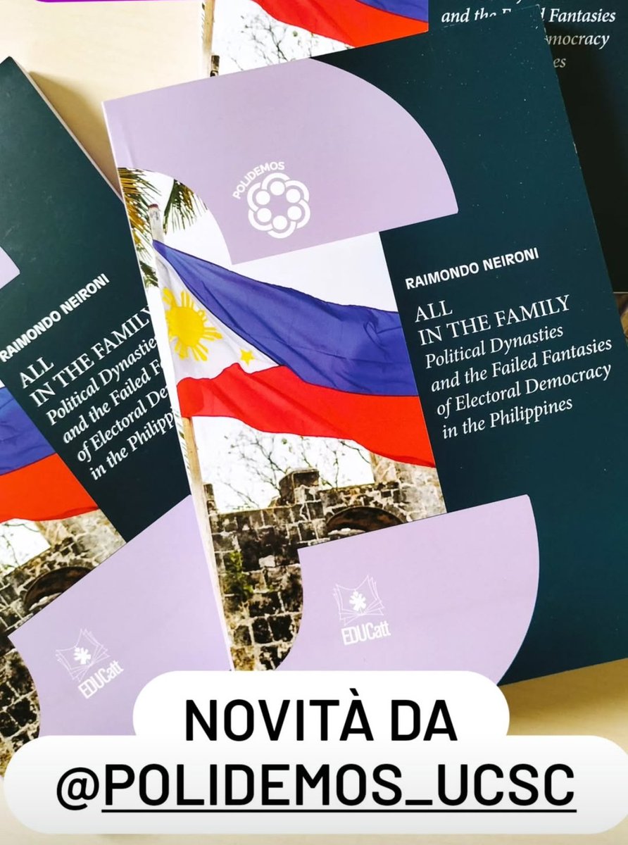 Congratulations to my friends at <a href="/Polidemos_UCSC/">Polidemos</a> for this new interesting publication about the Philippines political dynasties. Super! Asia at Center #polidemos #Philippines