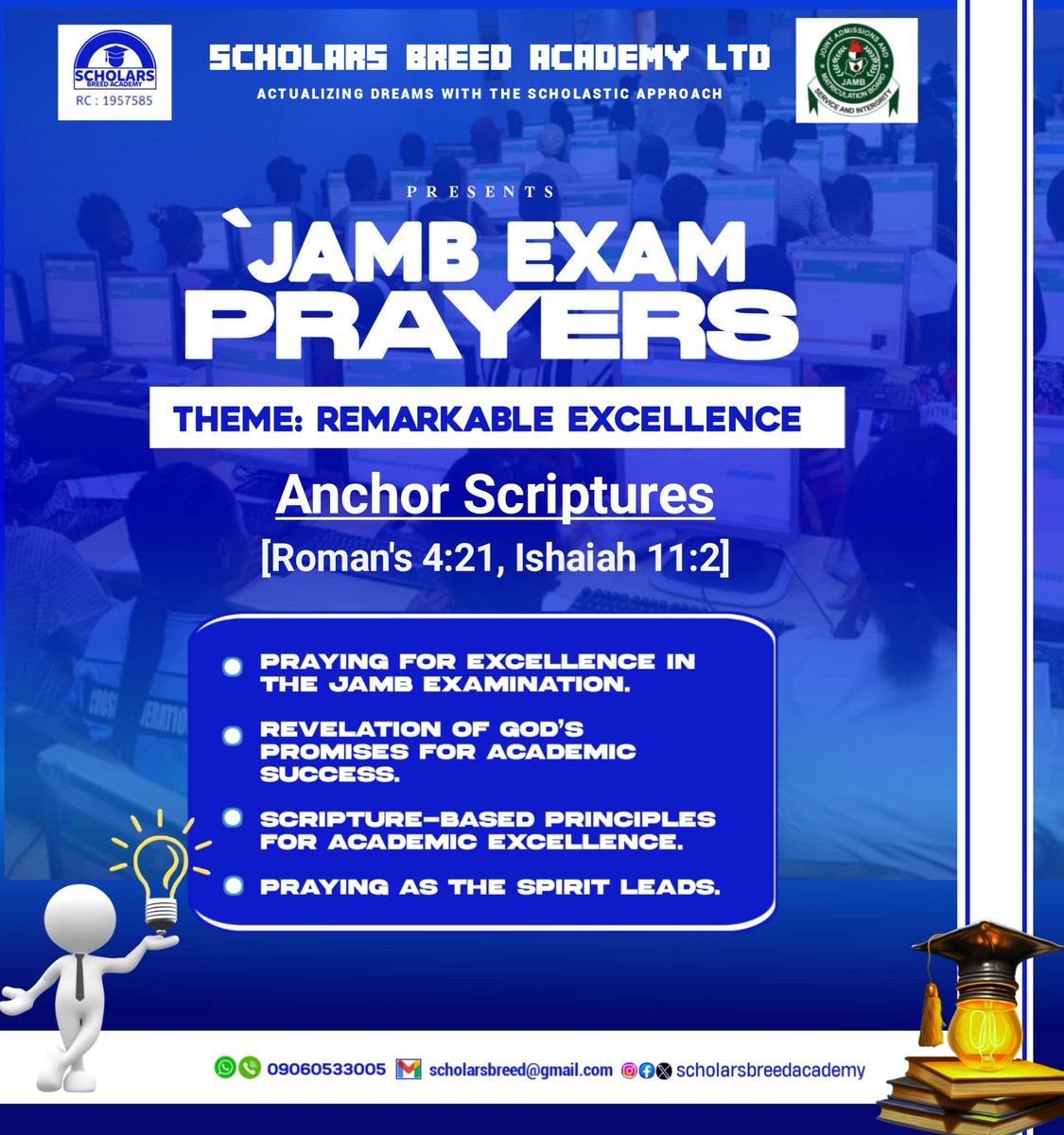 profphilipakano's tweet photo. 𝗝𝗢𝗜𝗡 𝗨𝗦 𝗙𝗢𝗥 𝗝𝗔𝗠𝗕 𝗘𝗫𝗔𝗠 𝗣𝗥𝗔𝗬𝗘𝗥𝗦🔥
🕙 𝟭𝟬𝗣𝗠 𝗱𝗮𝗶𝗹𝘆
We are raising an altar of prayers for Remarkable Excellence—not just for the JAMB exam, but until favour is granted, excellent results are obtained, and admission is secured.
#jamb #utme #examprayer https://t.co/P0yMLskxvX