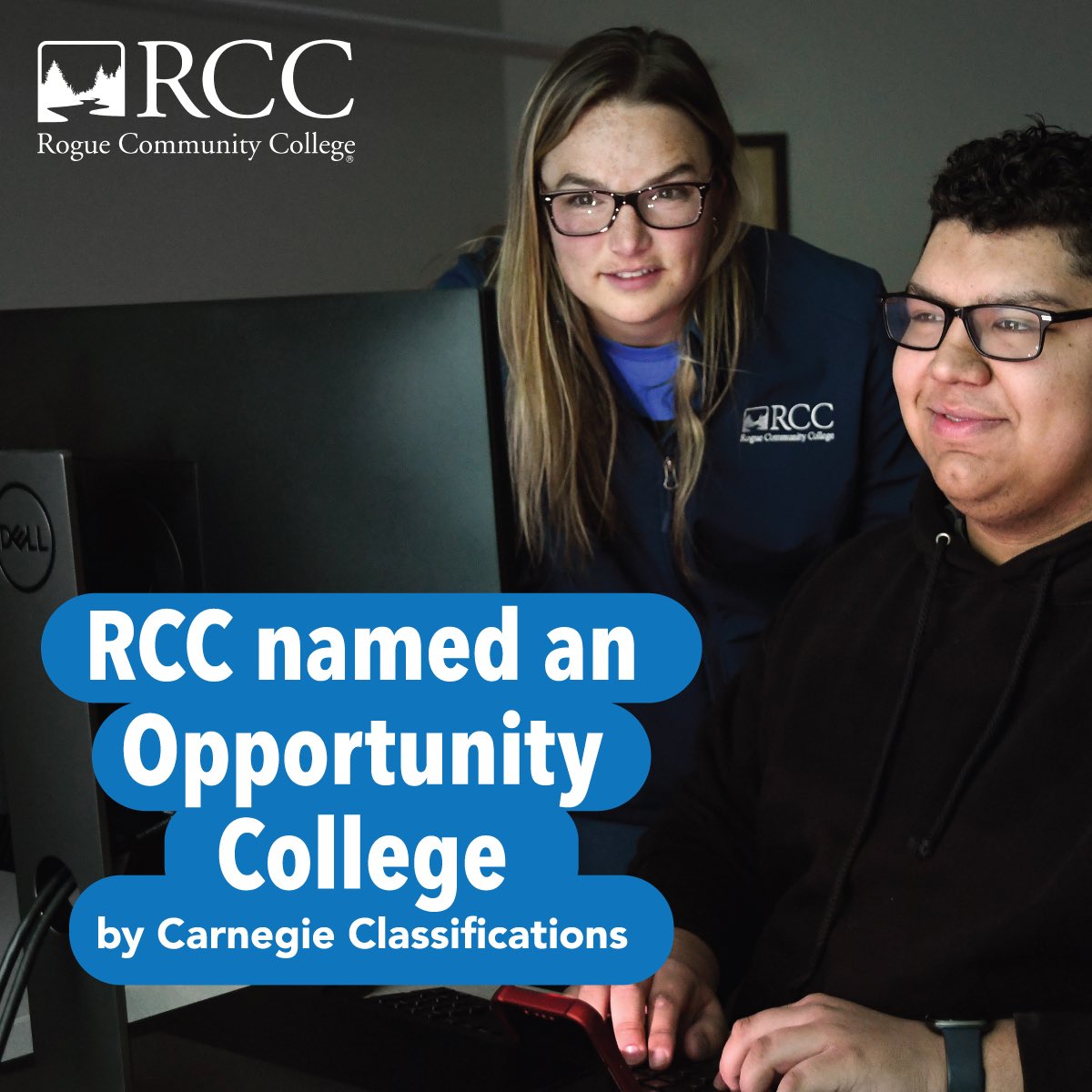 Great news! <a href="/ACEducation/">ACE</a> &amp; <a href="/CarnegieFdn/">Carnegie Foundation</a> have recognized Rogue Community College as an Opportunity College and University because of our dedication to prioritizing and fostering student success. More info here: roguecommunity.net/opportunity-co…