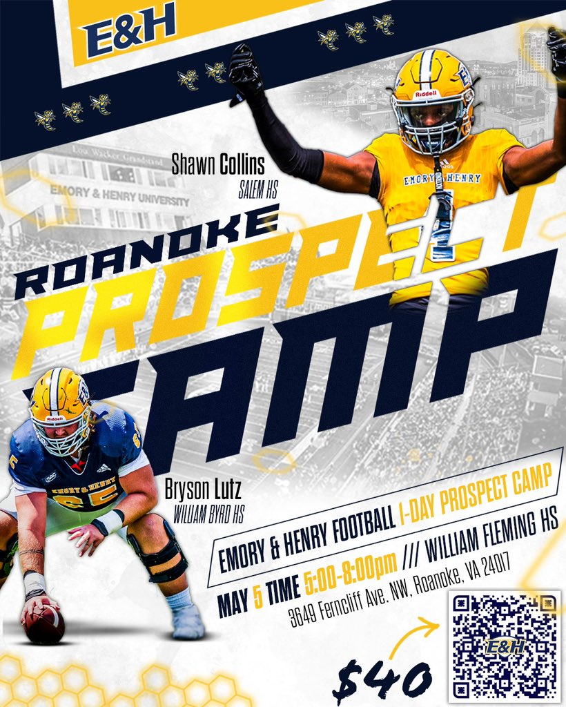 Always great to be back in the 5️⃣4️⃣0️⃣

Don’t miss out on the opportunity to show out in front of the whole staff‼️ 

🚨Get Registered Today ⬇️

🔗: waspsfootballcamps.totalcamps.com/shop/product/4…