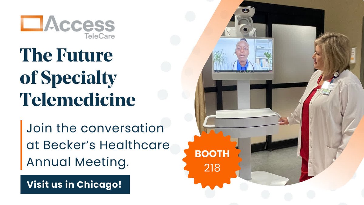 Hospitals need scalable solutions for workforce shortages and specialty care gaps. Telemedicine is the answer. 
Join Access TeleCare at Becker's Healthcare Annual Meeting, where CEO Chris Gallagher will share insights on how telemedicine is reshap...
accesstelecare.com/blog/beckers-c…