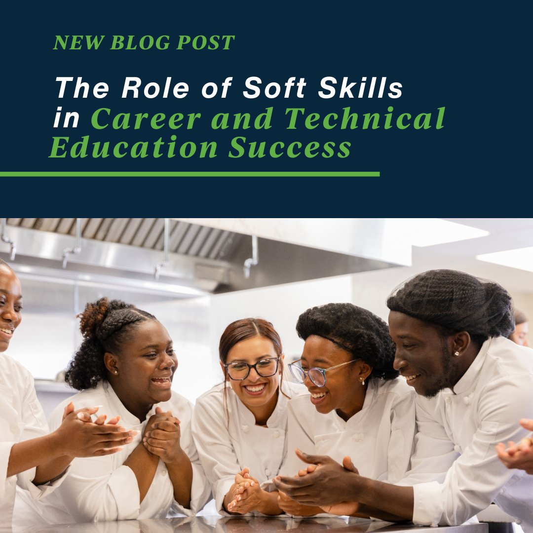 Soft skills like communication, adaptability, and teamwork are non-negotiables in today’s job market—and CTE is the launchpad. Explore how Career &amp; Technical Education equips students with the essential skills employers demand at our latest blog: tinyurl.com/2s4bmm3m