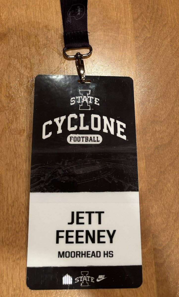 Jettfeeney3's tweet image. Appreciate the opportunity to watch practice at @CycloneFB Had some great conversations with @ISUMattCampbell @CoachJWaters @CoachJakeLandry Looking forward to seeing you this spring!