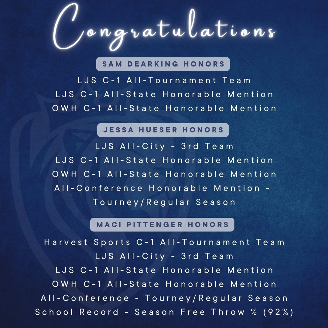 🏀 Post-Season Honors Alert! 🏀
Proud of our Crusader Girls Basketball Team and the legacy they built this season! 
Several athletes earned post-season honors—we’re so excited to celebrate them!