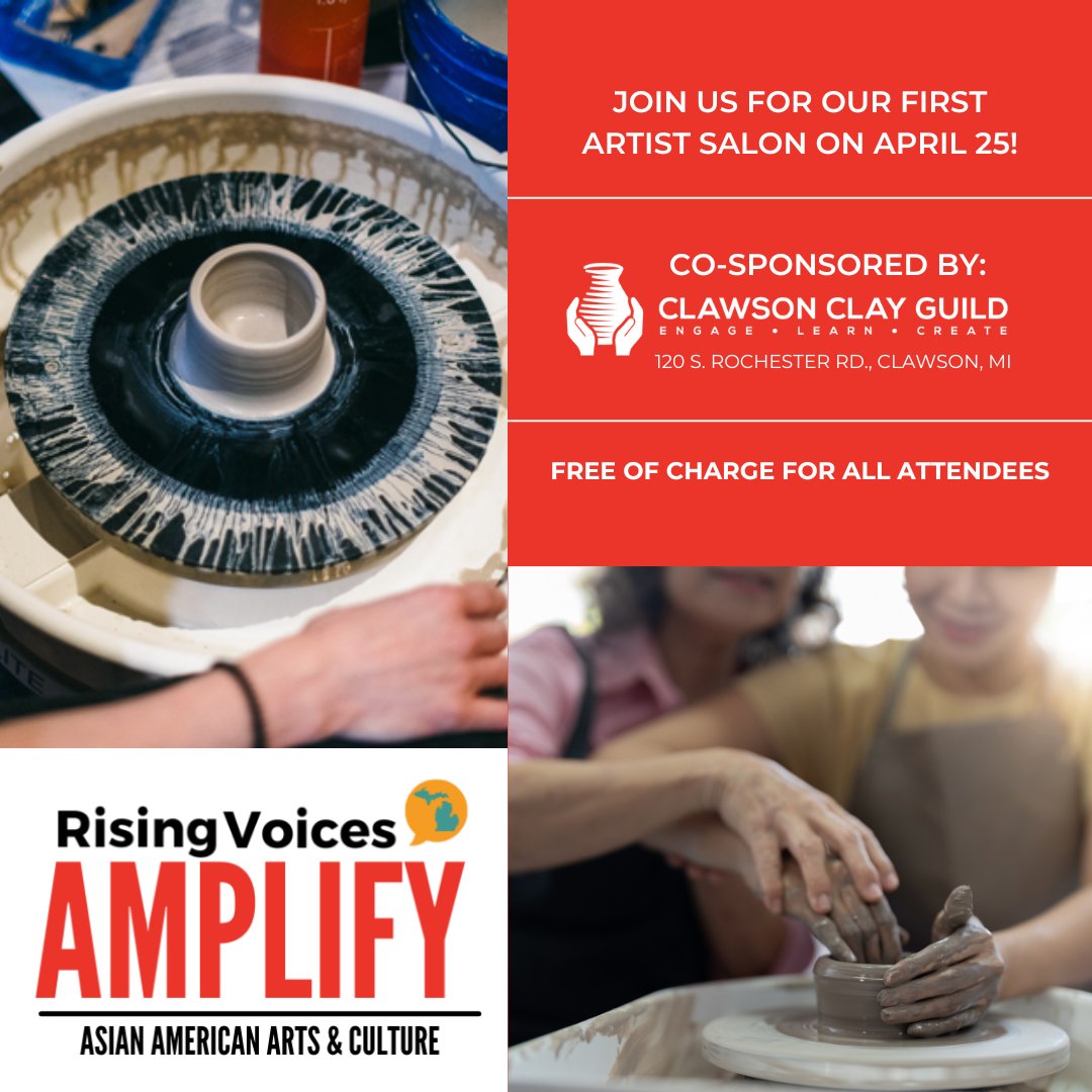 We’re beyond thrilled to welcome Detroit-based artist and ceramist, Joy Kin, to the Rising Voices Instagram (@risingvoices_aaf) for a special takeover on April 25! 🌟

Don’t miss this behind-the-scenes look at their artwork, process, and the powerful meaning behind their pieces.