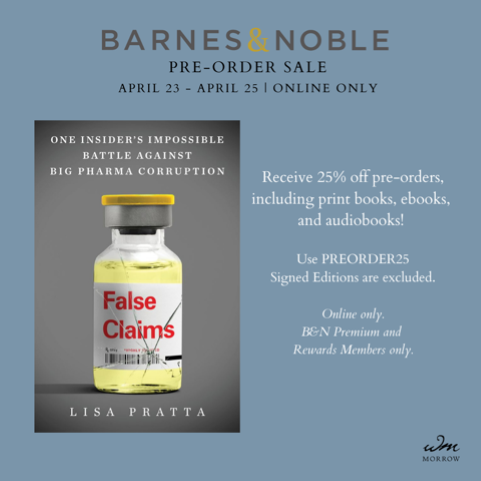LisaPratta's tweet photo. I hope you're ready for a wild ride. Pre-order my book now until tomorrow for the sale at @BNBuzz !

#Booksale #preorder #FalseClaimsBook #newbook https://t.co/PeQYJEoAwh