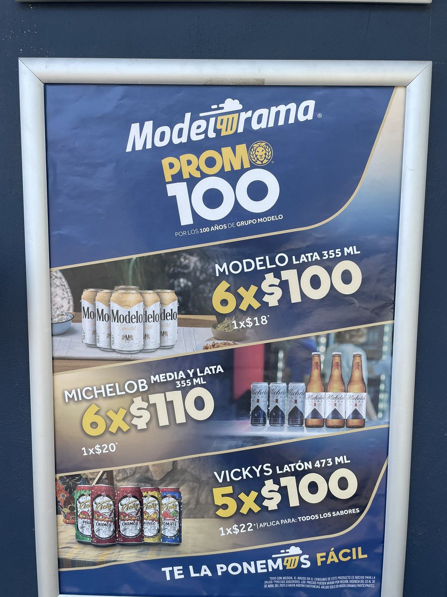 jrello70's tweet photo. @GrupoModelo_MX 

ENGAÑO A CLIENTES, Promoción sin respetar.

Les encargo que tengan cuidado con sus promociones que no se respetan

El día de 15 de abril compré un un producto derivado de una promoción anunciada que tenían afuera de la tienda y no respetaron la promoción. https://t.co/0zA1oFOLJ8