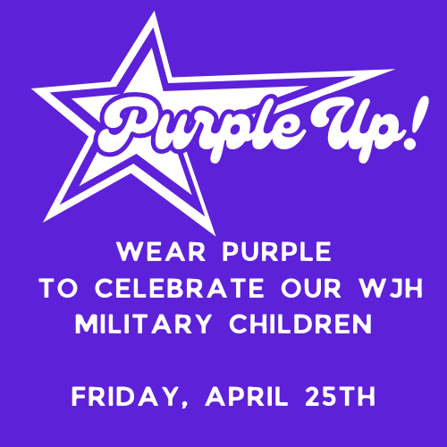 Let's Purple Up for our military kids! #militarychildren #purpleup