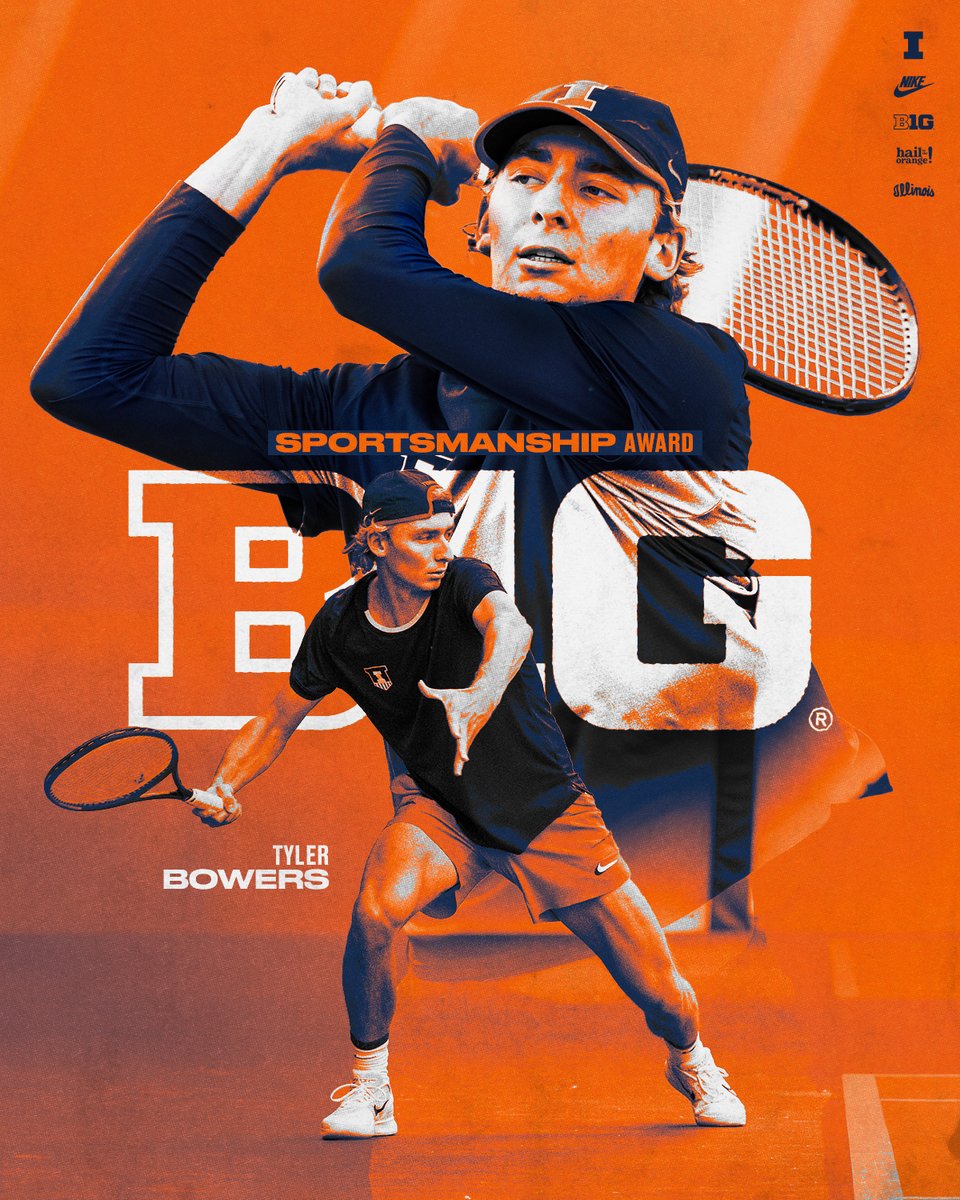 IlliniMTennis's tweet image. An incredible teammate and sportsman.

Tyler Bowers is our Big Ten Sportsmanship Award winner.