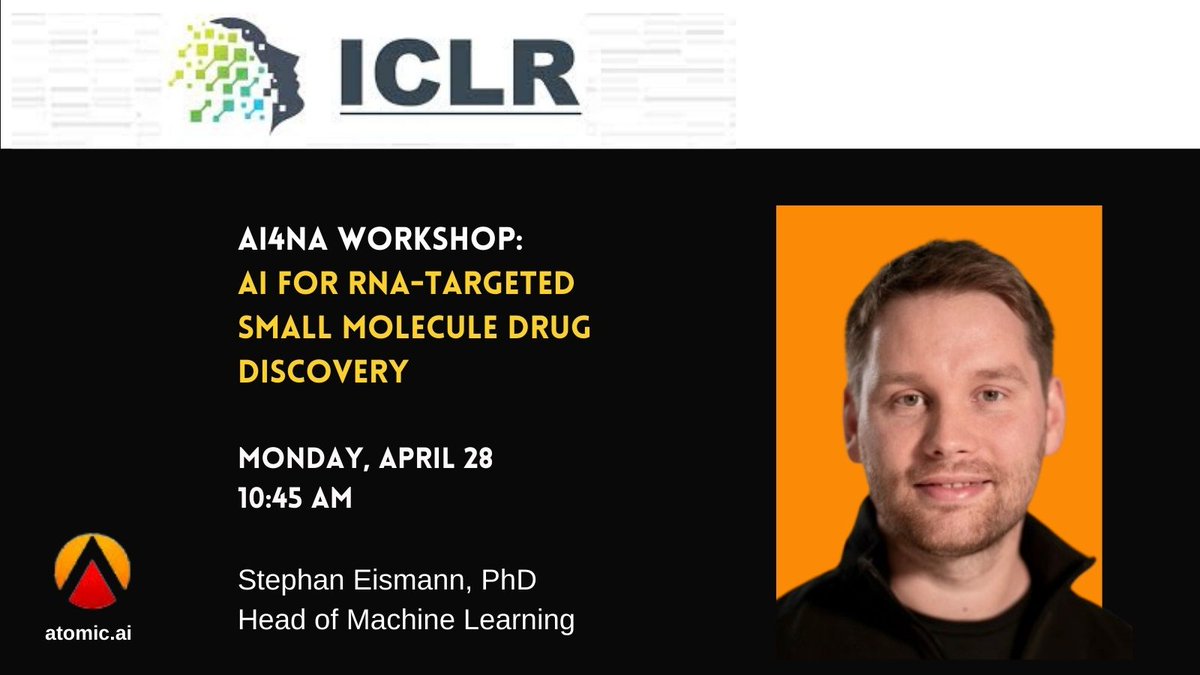 AtomicAICo's tweet image. In Singapore for #ICLR2025? Be sure to catch the @ai4na_workshop on Monday, featuring a talk from our head of machine learning, Stephan Eismann.
ai4na-workshop.github.io