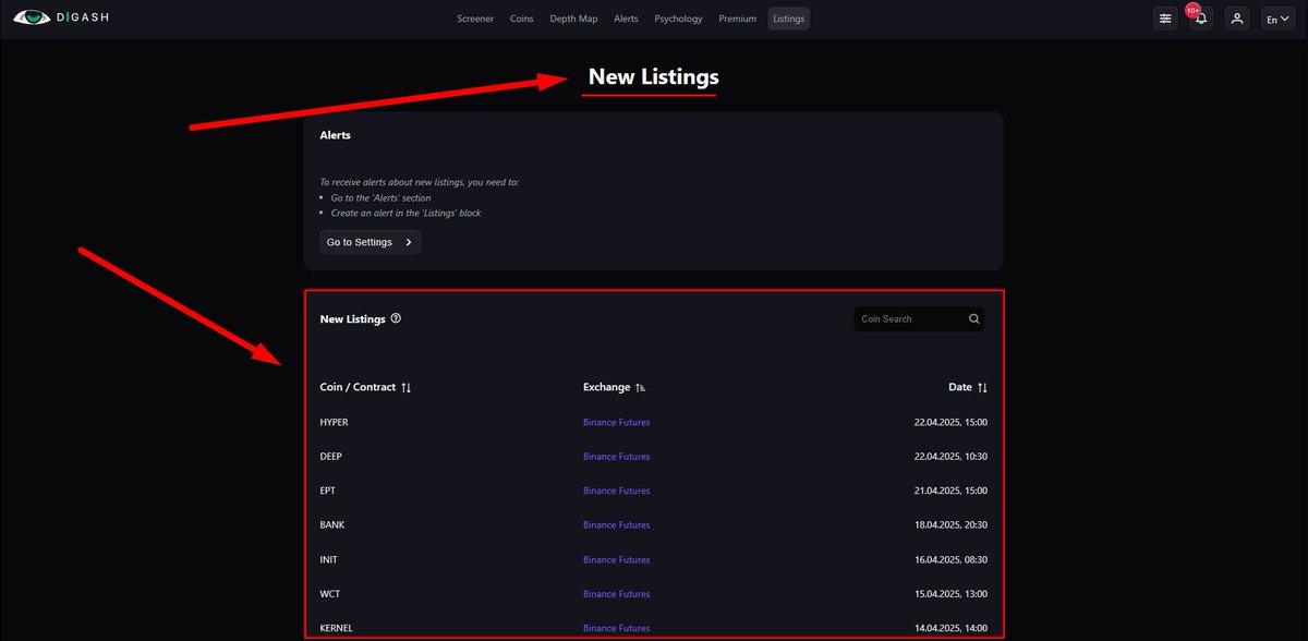 anwar_intraday's tweet photo. How do I find what to trade? Simple, Digash Screener! It highlights newly listed coins, and listings always bring a spike in activity, which means fresh opportunities to profit. https://t.co/sypmGqsYyn