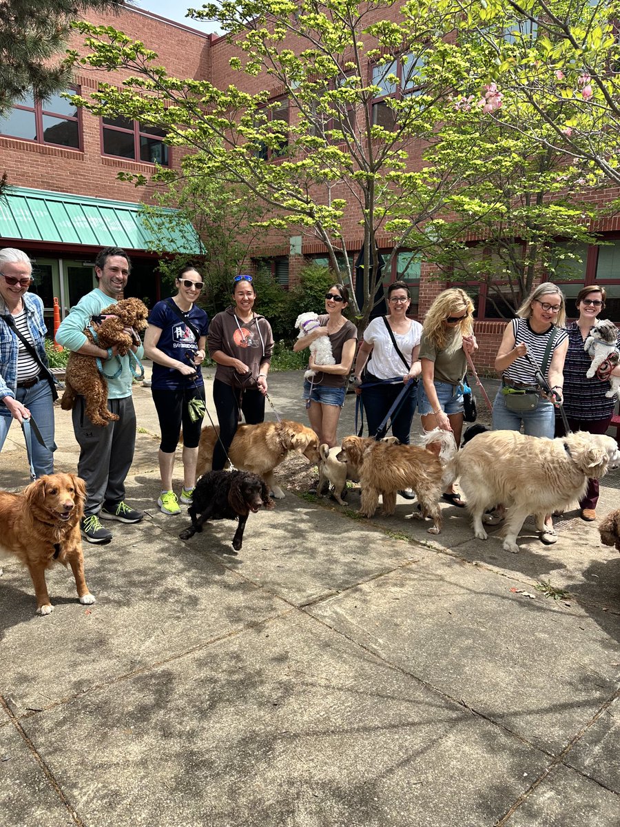 It is Dog Day at Pyle today. Thank you to our community for sharing their cuddly canines with us. Great event. Look at the smiles!