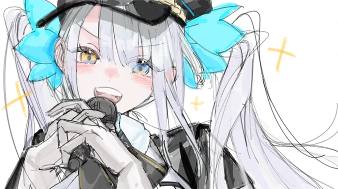 最強にかわいいめあちゃん#神絵師お絵描き伝言ゲーム 