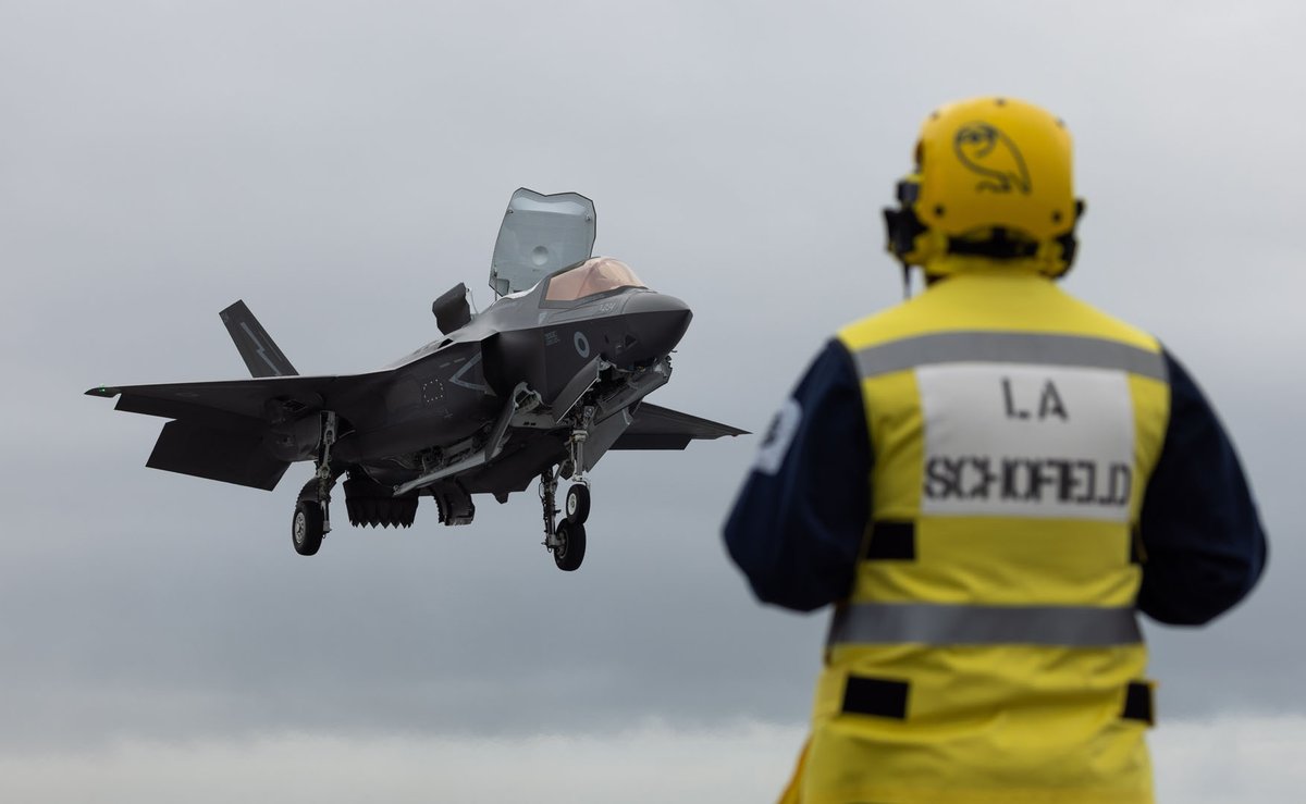 Royal Navy (@royalnavy) on Twitter photo Wizards, cats and lightning. 🧙♂️🐯⚡️
Not the ingredients of a Harry Potter spell but the magic which makes up the impressive air wing aboard on #CSG25.
F-35B Lightnings have now joined Wildcat and Merlin helicopters on <a href="/HMSPWLS/">HMS Prince of Wales</a>.
royalnavy.mod.uk/news/2025/apri… Wizards, cats and lightning. 🧙♂️🐯⚡️
Not the ingredients of a Harry Potter spell but the magic which makes up the impressive air wing aboard on #CSG25.
F-35B Lightnings have now joined Wildcat and Merlin helicopters on <a href="/HMSPWLS/">HMS Prince of Wales</a>.
royalnavy.mod.uk/news/2025/apri…
