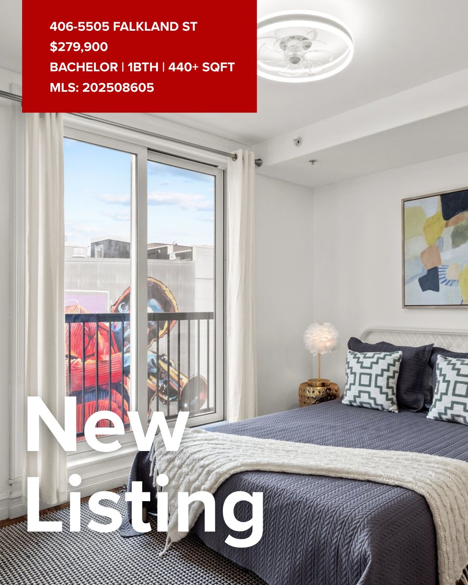 hfxcondos's tweet photo. 🚨 New Listing in Central Halifax

Bachelor condo w/
✅ Private balcony
✅ Walk-in shower
✅ In-unit laundry
✅ Steps from Edna, Dee Dee’s, Tusket Falls + more

Perfect for first-time buyers or investors 👀

📍 406-5505 Falkland St

https://t.co/fOx4iiUSKm https://t.co/wTFsxdOHE3