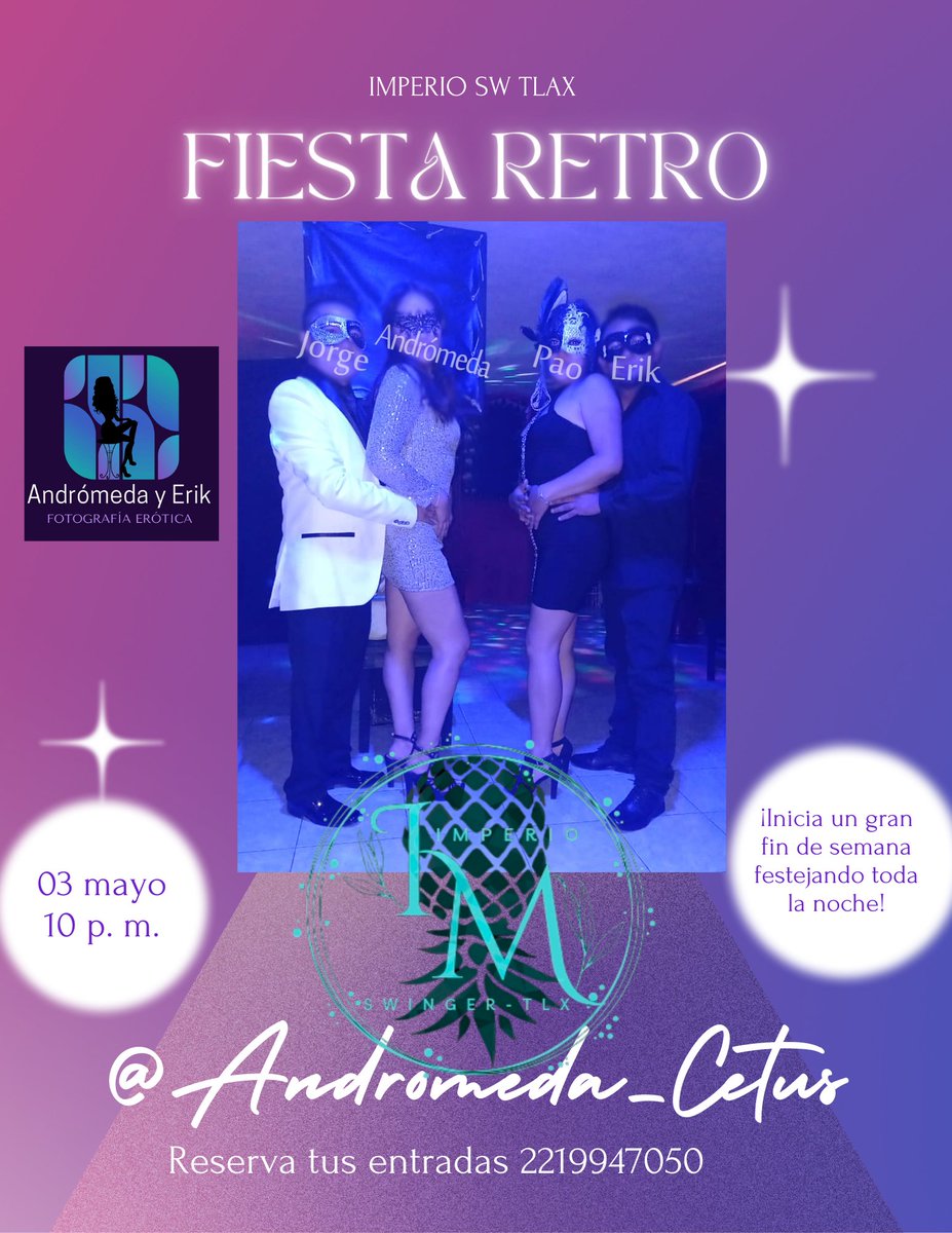 Pero que hermosas parejas estarán con nosotros <a href="/andromeda_cetus/">Andrómeda y Erik</a> está en la casa 🪩💃🏻🕺🏻 y llegan con sorpresas para todos ustedes 😏❤️
<a href="/Tayri88_JoseM/">Tay y manu</a> <a href="/GaeemiKndela/">✨GaeemiKndela🦄</a> <a href="/HadesPandoraTLX/">HadesPandoraTlx 🔞</a> <a href="/PpBlack6/">El 💎 Diamante Negro</a> <a href="/Tessa_ian1/">Tessa&Ian🍑🔥💦👅</a> <a href="/UmoralesA/">Osmosis Sex Shop</a> <a href="/ManuelyPerla1/">Parsw</a> <a href="/PlatasYo/">pareja de calpulalpan</a> <a href="/parejaCyA/">C&∆</a> <a href="/BullTlax/">BullTlax</a> <a href="/dante_mexican/">mexican Dante</a>